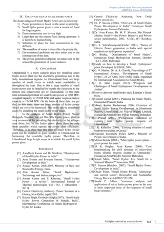 Prospect of Small Hydro Power in Uttarakhand | PDF