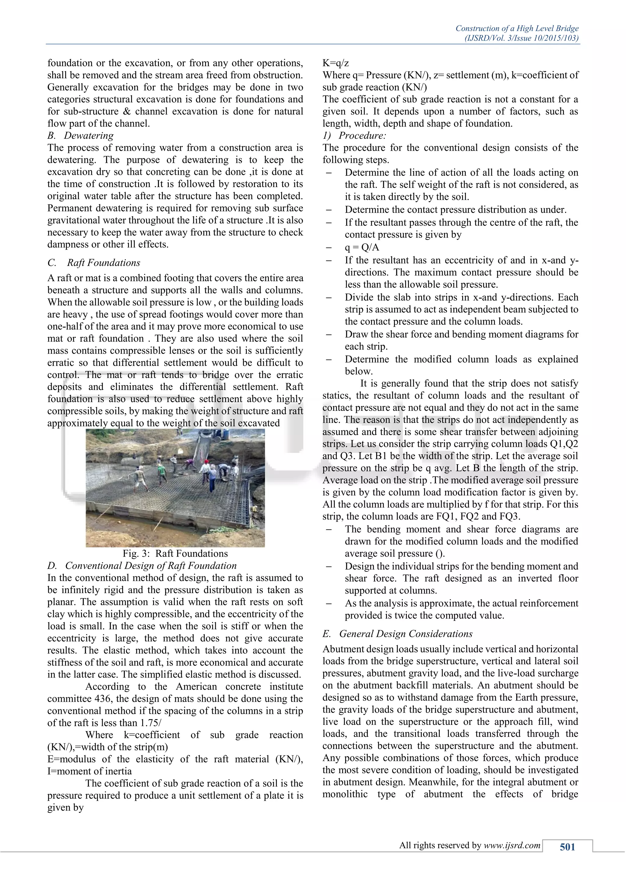 Construction of a High Level Bridge | PDF