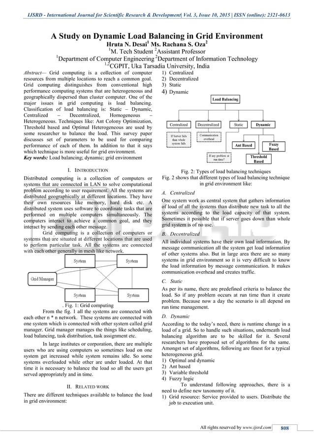 A study on dynamic load balancing in grid environment | PDF