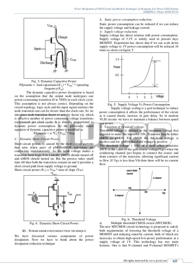 Power Dissipation of VLSI Circuits and Modern Techniques of Designing…