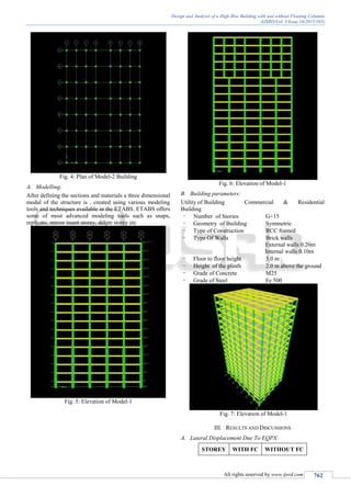 Design & Analysis of High rise Building With & Without Floating Column ...