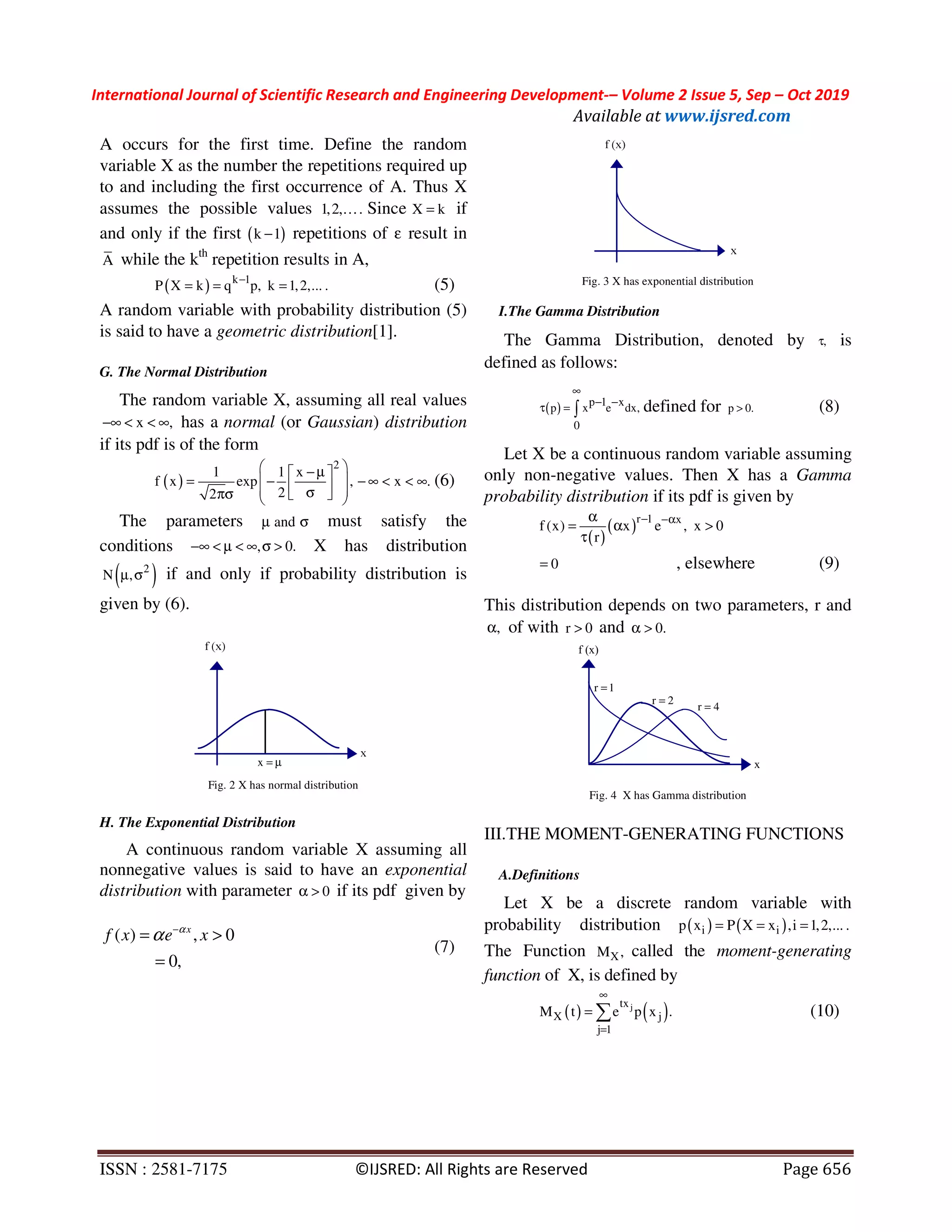 Moment-Generating Functions and Reproductive Properties of ...