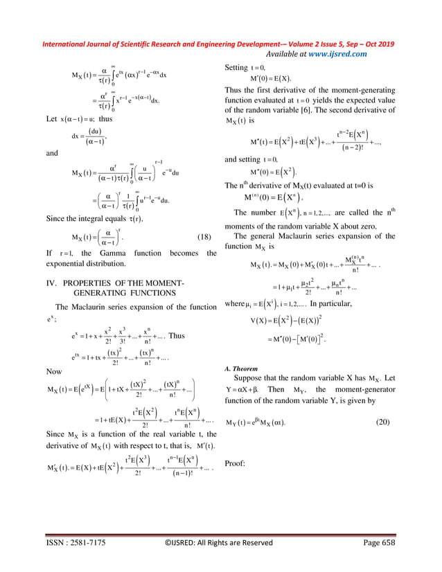 Moment-Generating Functions and Reproductive Properties of ...