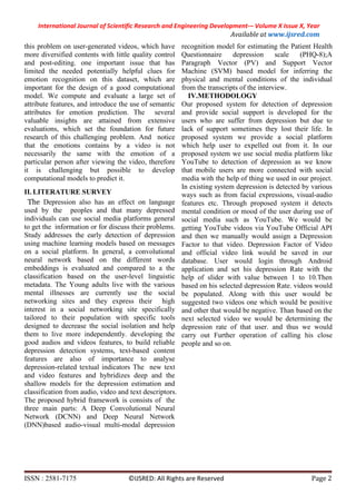 Depression Detection Based On Title Of Video | PDF