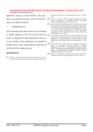 An Architectural design proposal for IoT in Agriculture | PDF