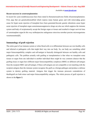 Organ Transplantation Methods and Major Reasons of Organ Rejection | PDF