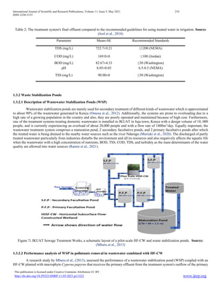 The Analysis of Wastewater Treatment System Efficiencies in Kenya: A ...