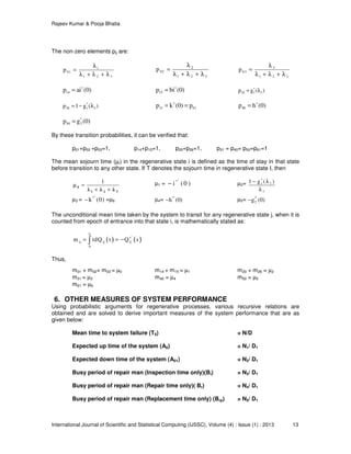 Performance and Profit Evaluations of a Stochastic Model on Centrifuge ...