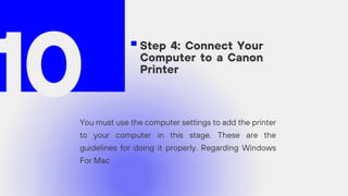 IJ Start Canon Setup Guide for Simple Printer Installation | PDF