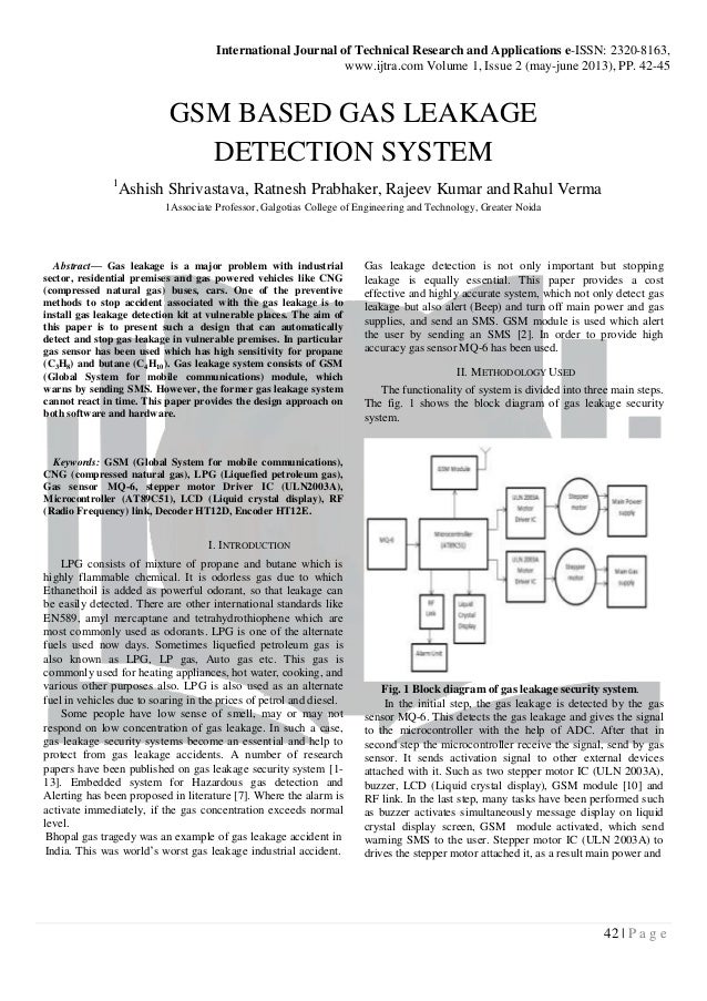 GSM BASED GAS LEAKAGE DETECTION SYSTEM