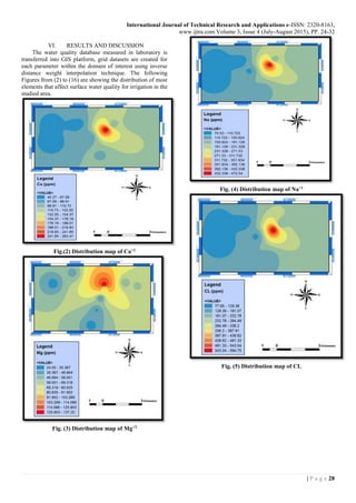 EVALUATION OF DRAINAGE WATER QUALITY FOR IRRIGATION BY INTEGRATION ...