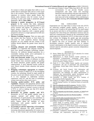 ROLE OF ICT IN ACHIEVING COMPLETE GENDER EQUALITY IN INDIA | PDF