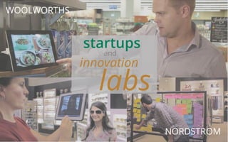 startups 
and 
innovation labs 
NORDSTROM 
WOOLWORTHS 
 