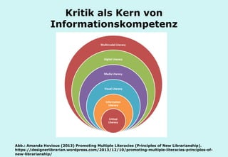 Technische Universität Hamburg-Harburg
www.tub.tu-harburg.de
Kritik als Kern von
Informationskompetenz
Abb.: Amanda Hoviou...