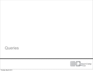 Queries




Thursday, May 26, 2011
 