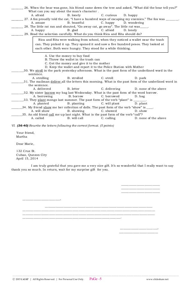 1st Periodical Test In Epp Iv Home Economics www.vrogue.co