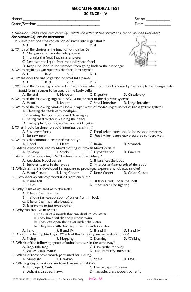 k to 12 grade 4 ikalawang markahang pagsusulit
