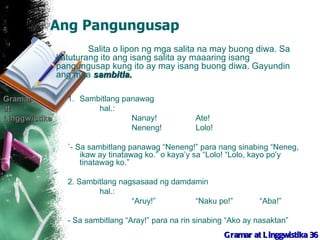 Sambitla Example Ikalawang pangkat sa filipino i | PPT