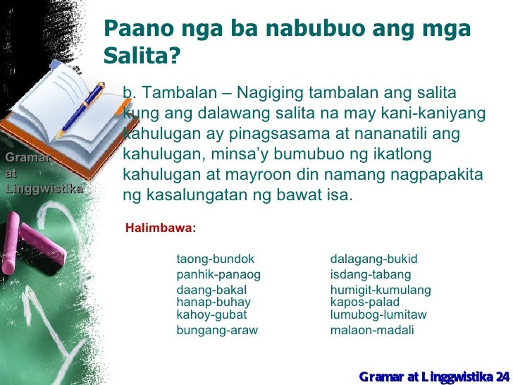 Mga Lumang Salitang Tagalog Na May Bagong Kahulugan