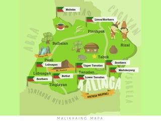 Butbut
Limos/Northern
Upper TanudanLubuagan
Mabaka
Madukayang
Southern
Southern
Lower Tanudan
M A L I K H A I N G M A P A
 