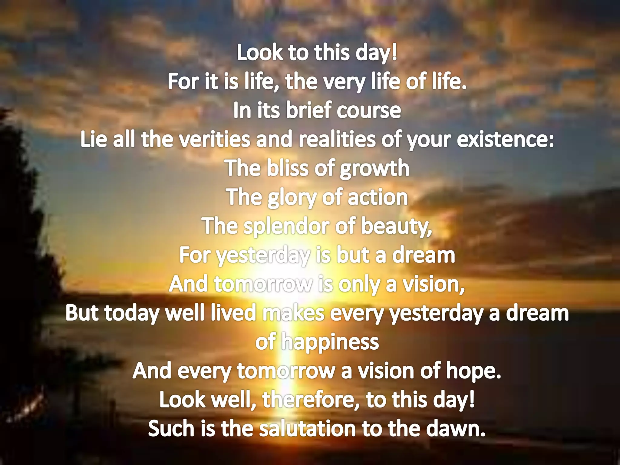 salutation to the dawn | PPTX