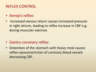Regulation of Coronary Blood Flow | PPTX