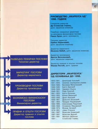 Монографија "Икарус - Икарбус: 1923-1998"
