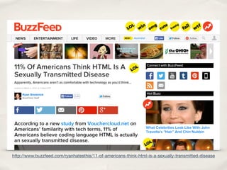 http://www.buzzfeed.com/ryanhatesthis/11-of-americans-think-html-is-a-sexually-transmitted-disease
 