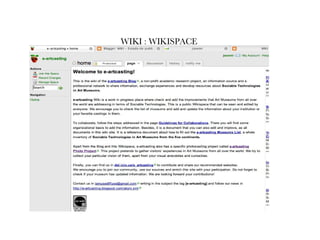 WIKI : WIKISPACE  