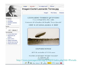 http : //www . torresquevedo . org/LTQ10/index . php ? title=Portada 