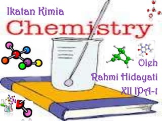 Ikatan Kimia



                          Oleh
               Rahmi Hidayati
                     XII IPA-1
 