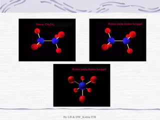 Etana, CH3CH3 Rotasi pada ikatan tunggal 
Rotasi pada ikatan tunggal 
By LB & DW_Kimia ITB 
 
