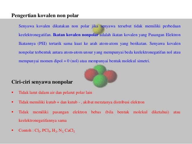 Ciri ciri ikatan kovalen