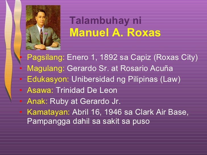 Manuel Roxas