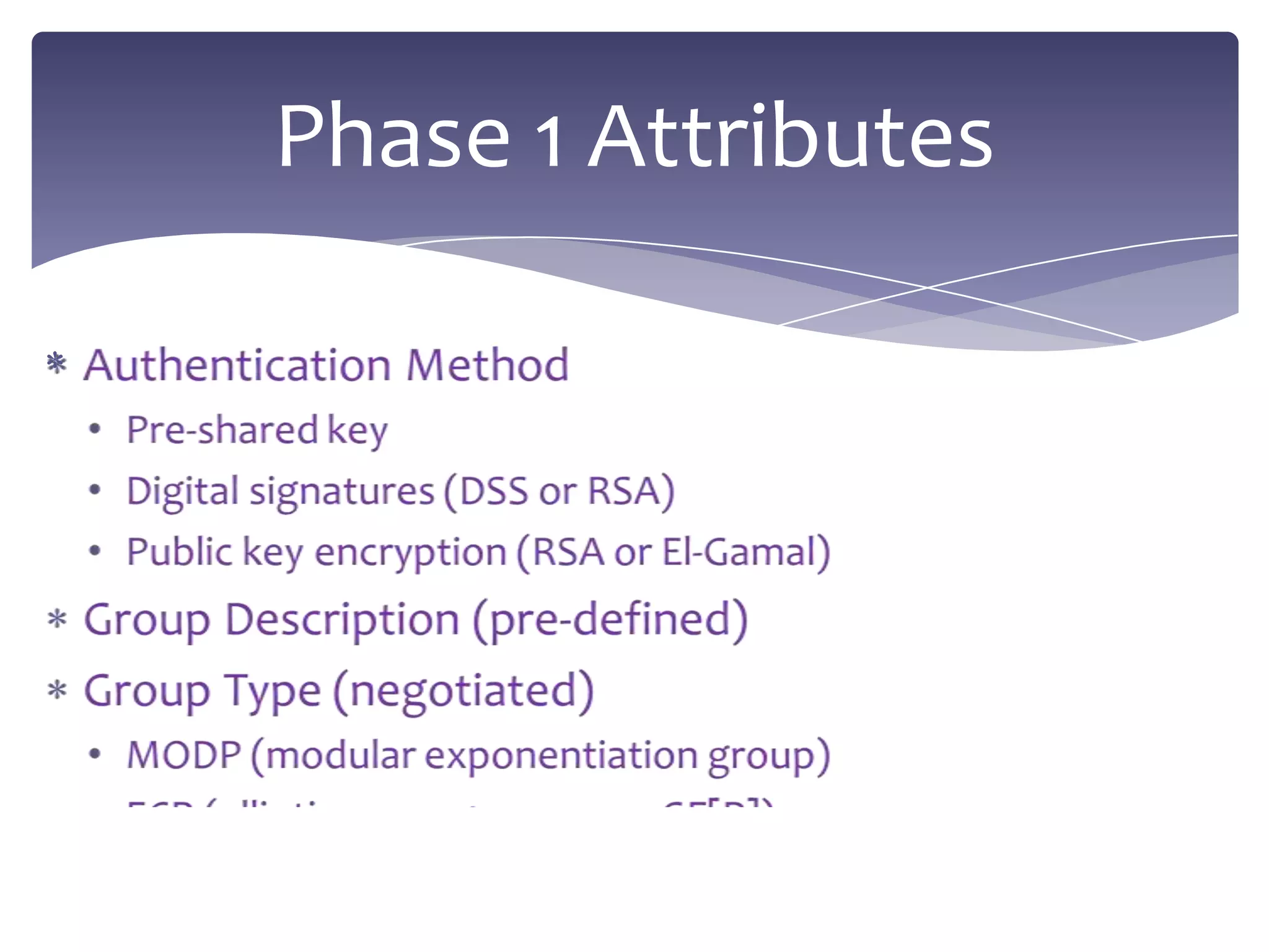 Phase 1 Attributes
 