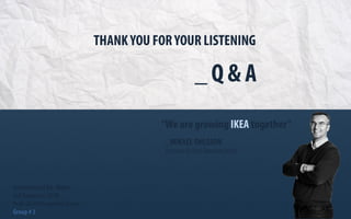 International Business Strategy of IKEA