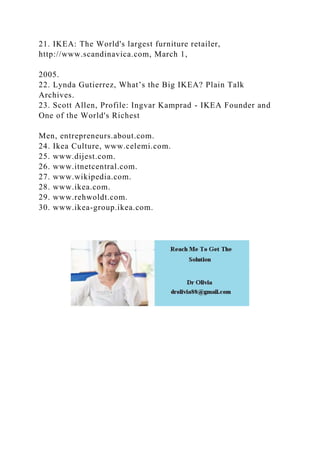IKEA CASE STUDY SUMMARY QUESTIONS 1. How have IKEA’s.docx