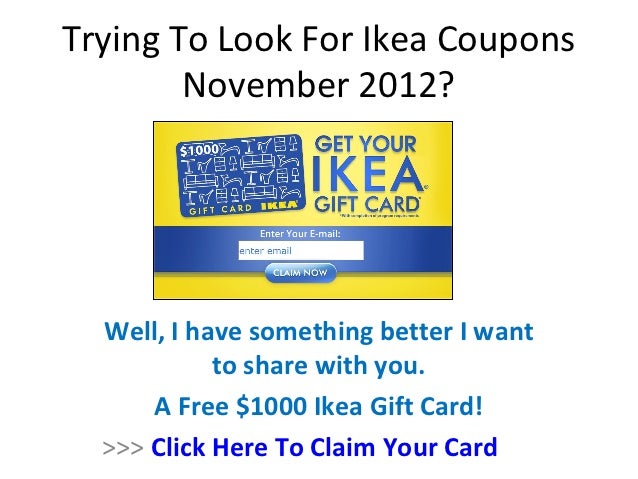 Ikea Coupons November 2012