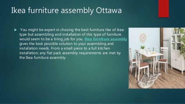 Ikea Furniture Assembly Ottawa