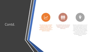 Contd. IKEA MAY BE ABLE TO BOOST
INDUSTRY GROWTH AND
EXPANSION OVERALL, BUT ITS
SUCCESS WILL BE HUGELY
DEPENDENT ON HOW WELL IT
ADAPTS TO INDIA.
THE COMPANY FOCUSES ON DIY
PRODUCTS, WHICH ACCOUNT
FOR ROUGHLY 65% OF ITS
PORTFOLIO.
RECENTLY ANNOUNCED A TIE-UP
WITH MOBILE-BASED SERVICES
PLATFORM URBAN CLAP AS ITS
FURNITURE ASSEMBLY SERVICE
PARTNER FOR THE HYDERABAD
STORE. PROFESSIONALS TRAINED
BY IKEA WILL REACH THE
LOCATION WITHIN 90 MINUTES
OF BOOKING THE SERVICES
ONLINE.
 