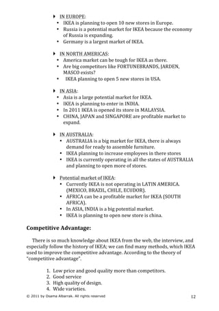 IKEA Strategic case study & analysis | PDF