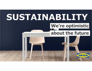 SUSTAINABILITY
about the future
We’re optimistic
 