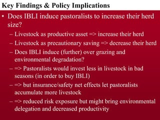 Dynamic Effects of Index Based Livestock Insurance on Household Intertemporal Behavior and Welfare