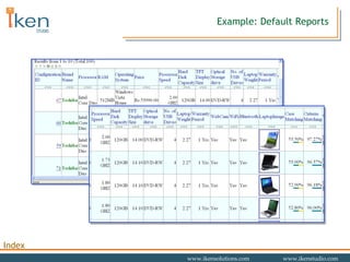 Example: Default Reports 