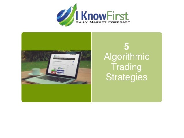 Algorithmic trading strategies amazon