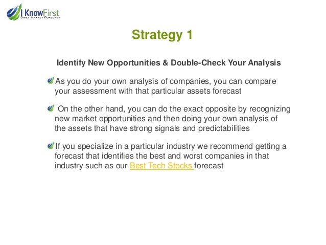 Algorithmic trading strategies