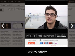 archive.org/tv
 