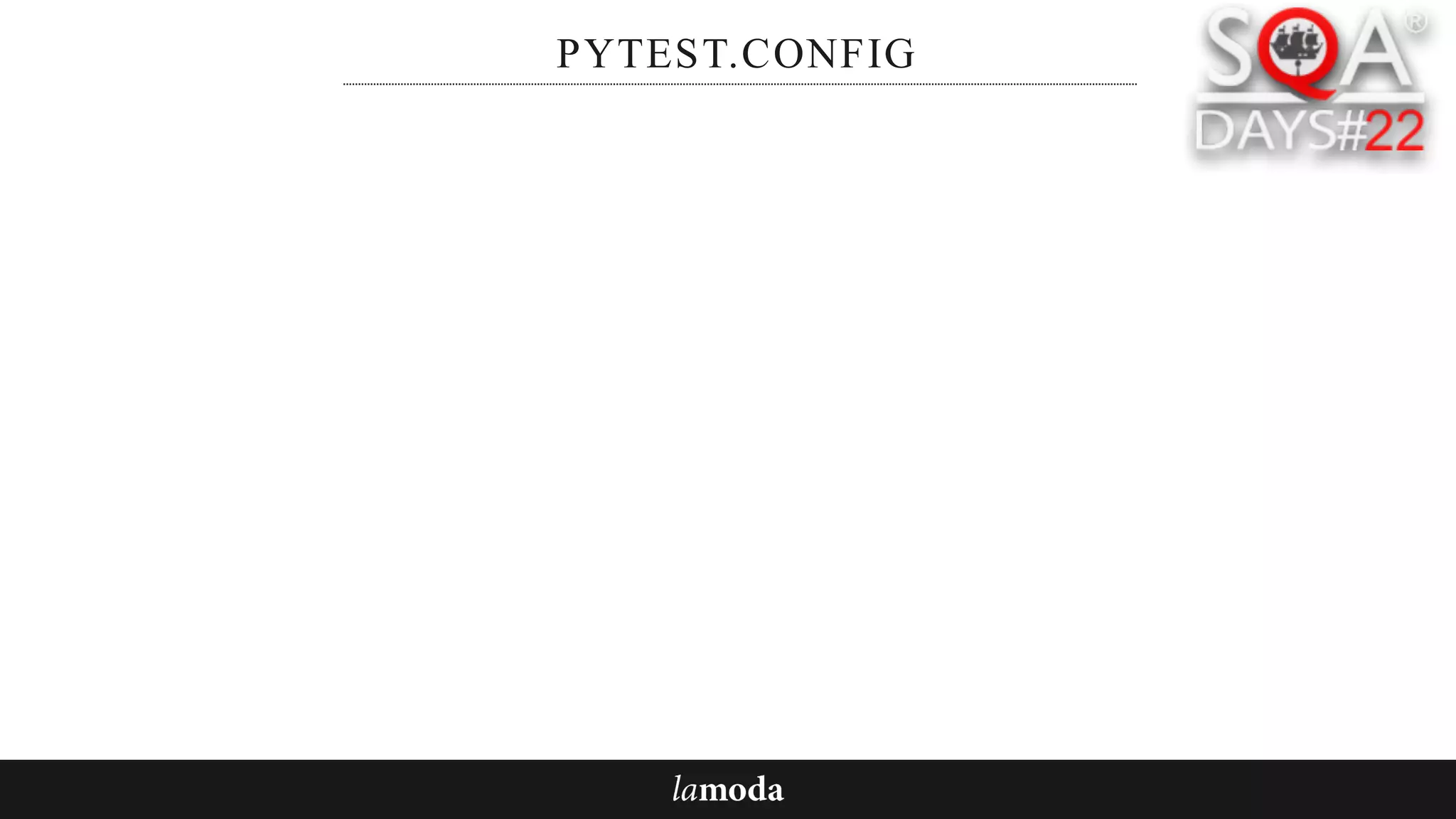 PYTEST.CONFIG
 
