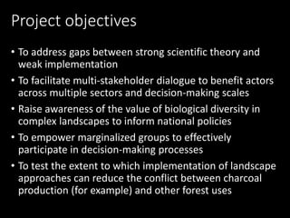 Operationalising the landscape approach for biodiversity benefits: Policy, practice and people