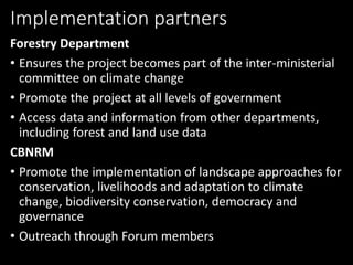 Operationalising the landscape approach for biodiversity benefits: Policy, practice and people